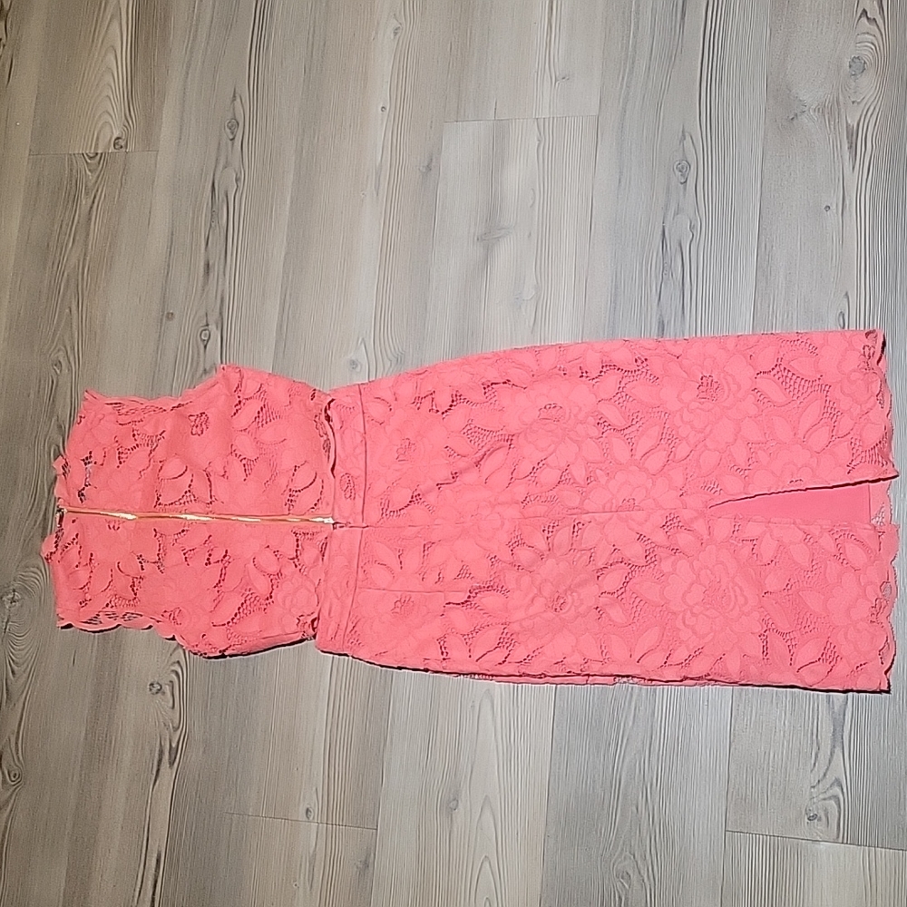 Bebe Lace Skirt & Top Coral - Picture 12 of 12